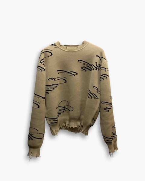 JACQUARD KNIT SWEATER (SUPER LIMITED) – Jardin d'Eden